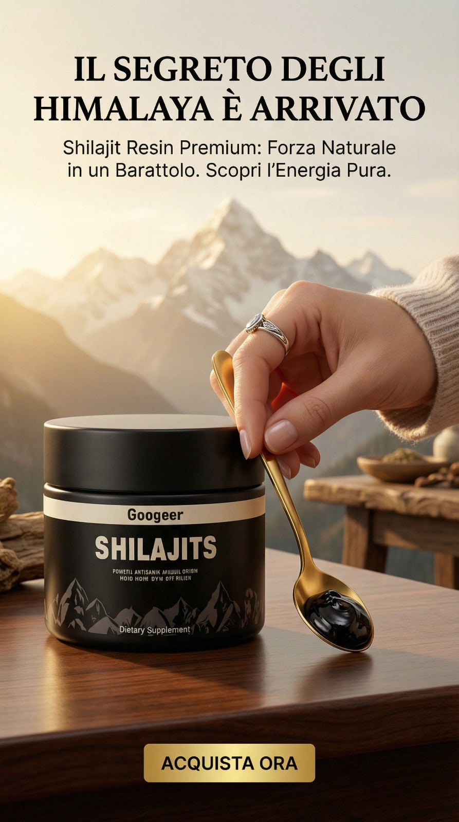 100% Shilajit puro 💎 Fonte di energia vitale dell'Himalaya