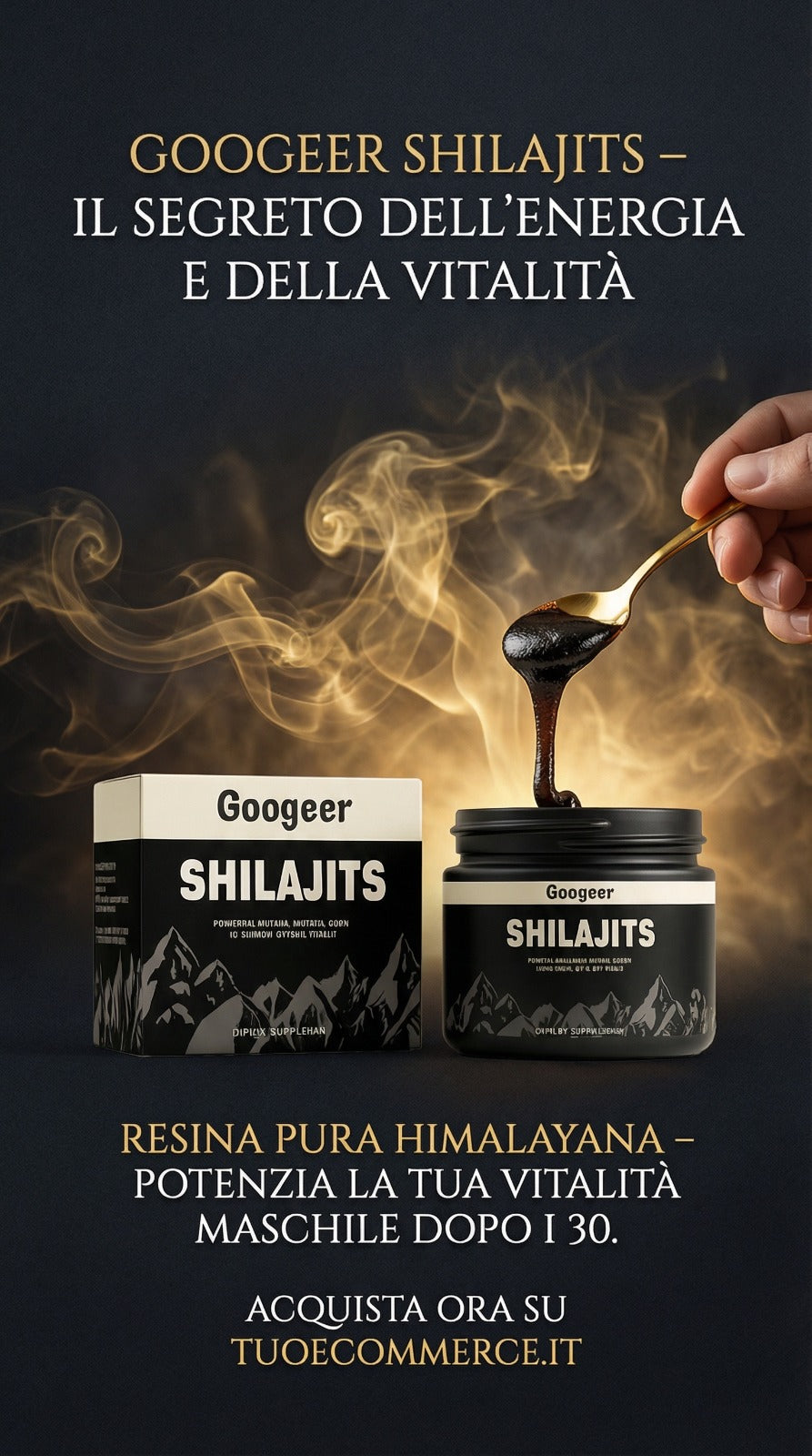100% Shilajit puro 💎 Fonte di energia vitale dell'Himalaya
