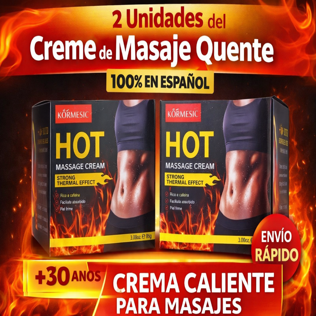 2 Unidades del Creme de Masage caliente