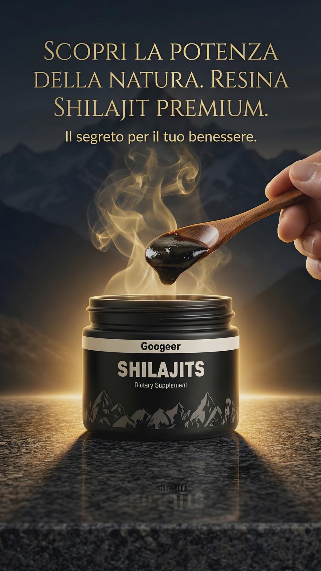 100% Shilajit puro 💎 Fonte di energia vitale dell'Himalaya